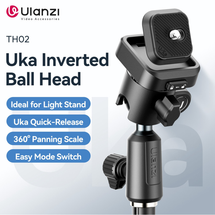 Крепление для камеры с перевернутой шаровой головкой Ulanzi TH02 Uka Inverted Ball Head (T112)